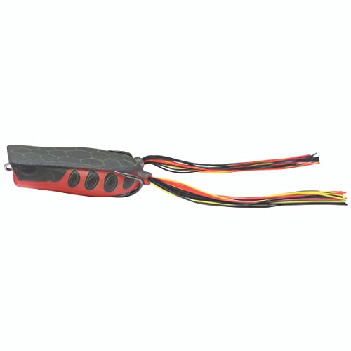 Northland Fishing Tackle Reed Runner Weedless Hollow Body Topwater Popping Frog for Bass Fishing, Painted Turtle, 1.75" Length