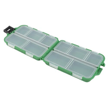 Fishing Tackle Box, Durable Hard Compartments Secure Hasp Compact Design, Tackle Storage Box for Outdoor Fishing Travel Boat Camping