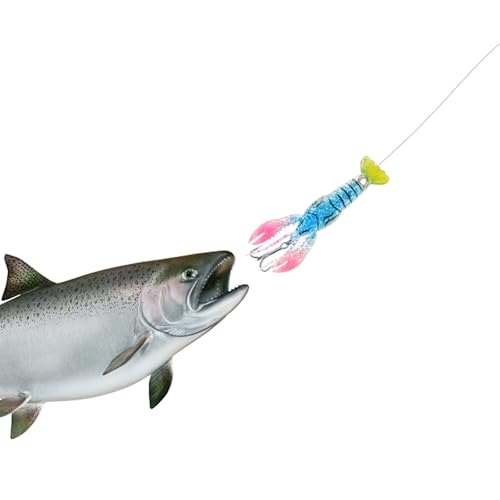 5 Pieces Soft Crawfish Fishing Lures Set, Wear-Resistant Artificial Baits in Multiple Sizes (#1-#5), Portable Soft Lures for Freshwater and Saltwater Fishing