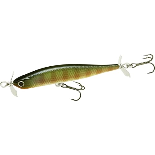 LUCKY CRAFT Screw Pointer 80 Fishing Lures for Bass, Smallmouth, Walleye, Rhymthic Action Spy Bait, Slow Sinking to 10ft Depth, Freshwater Fishing Gear and Tackle Accessories - color: 269 BE Gill
