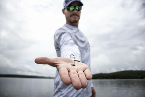 Strike King (TGNH316-1) Tour Grade Ned Rig Head Fishing Lure, 10 - Black, 3/16 oz, Unique Head Shape