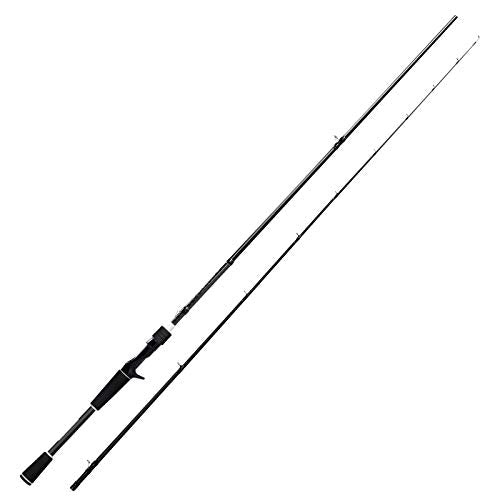 KastKing Perigee II Spinning & Casting Fishing Rods, Fuji O-Ring Line Guides, 24 Ton Carbon Fiber Casting and Spinning Rods - Two Pieces,Twin-Tip Rods - size: 6'6"- Medium - Fast - 2pcs, style: Cast