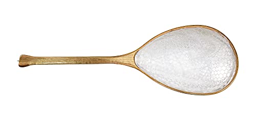 Premium Long Handle Hardwood Fishing Landing Net for Boats, Canoes, Rafts, 40" Overall