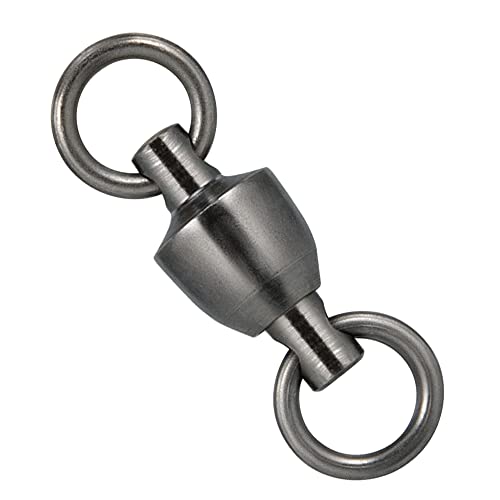 Dr.Fish 20 Pack Ball Bearing Fishing Swivels, Swivels Fishing Tackle Saltwater, Freshwater Stainless Heavy Duty Lure Leader Line Connector #1 - size: #1-45LB(0.62")