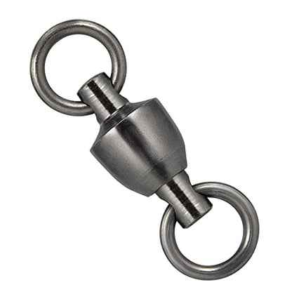 Dr.Fish 20 Pack Ball Bearing Fishing Swivels, Swivels Fishing Tackle Saltwater, Freshwater Stainless Heavy Duty Lure Leader Line Connector #6 - size: #6-260LB(1.12")