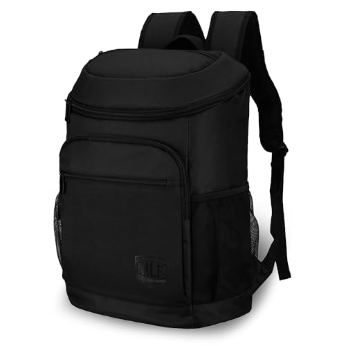 Mossy Oak MLF Fishing Cooler Backpack - Major League Insulated Leak Proof Beverage Coolers Bag - color: Black