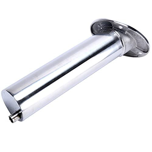 (Set of 2) Amarine-Made Heavy Duty Stainless Steel 316 Deluxe Rod Holders with Drain, Flush Mount Fishing Rod Pole Holders, 30 Degree | Polished Heavy Duty Stainless Steel, Directed Drain Prevents Boat Hull Water Damage, Long Service Life, Low Replacement