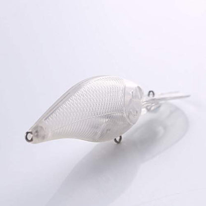 25pcs Fishing Crankbait Blanks,Unpainted Fishing Lures Blank Minnow Crankbaits Hard Bait Bodies Set 9cm 10.9g
