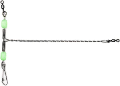 Bottom Fishing Rigs Wire Trace: 10pcs Heavy Duty Steel Drop Leader for Surf and Saltwater Gear