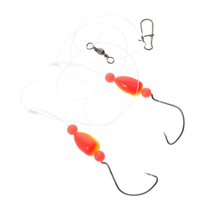 POPETPOP 4pcs Sea Fishing Tackle Kit Portable Fishing Hooks and Floats User-Friendly Design for Beginners and Experienced Anglers