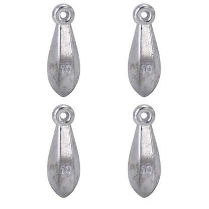 Sougayilang Fishing Weights Sinkers Bank Sinkers Bullet Weights for Surf Fishing Pier Bank Fishing Saltwater Fishing Gear 1oz to 12oz - size: 10oz 4pcs