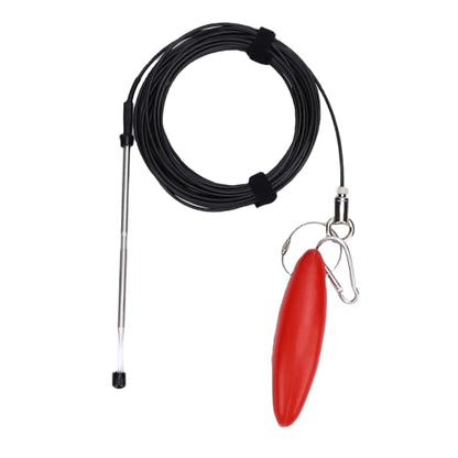 RiToEasysports Fishing Stringer, 500lbs Stainless Steel Heavy Duty 26.2ft Fish Holder with Floater for Big Game Saltwater Freshwater Lake River Anglers