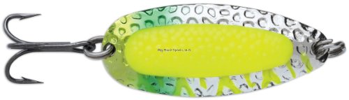 Blue Fox Pixiee Spoon, 1/4-Ounce, Fluorescent Chartreuse UV