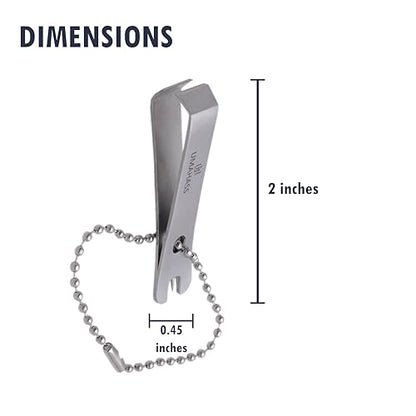 Fishing Line Nipper Cutter with Keychain – Stainless Steel Fishing Clippers for Fly Fishing, Line Cutting, Hook Eye Cleaning Tool, Compact Fishing Accessory