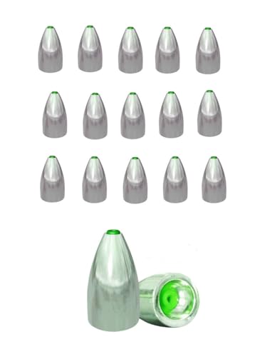 TOASIS Fishing Steel Weights Rubber-core Tube Sinkers - style: 10g/0.35_oz-15pcs