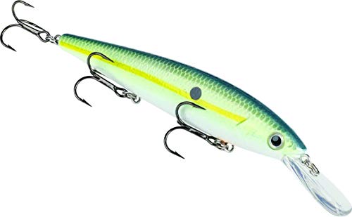 Strike King KVD 300 Deep Jerkbait, 3 Hook - color: Chartreuse Shad