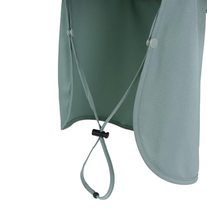 Connectyle Men's Wide Brim Sun Hat with Neck Flap UPF 50+ Packable Breathable Boonie Bucket Hat for Fishing Hiking Safari - color: Bluish Mint Green