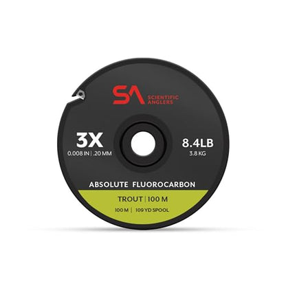 Scientific Anglers Absolute Fluorocarbon Trout Tippet - size: 3X, style: 100m - Absolute Fluorocarbon Trout Tippet