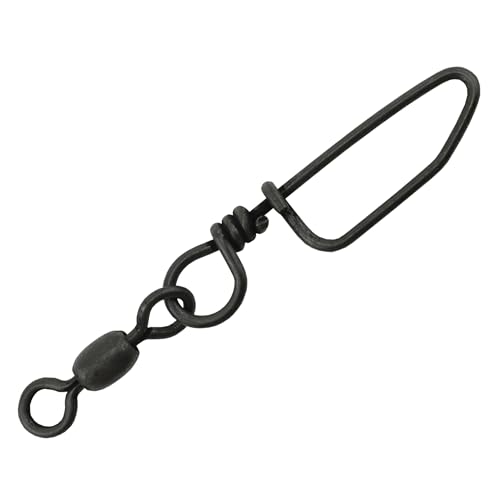 AFW Brass Coastlock Snap Swivels – Durable Fishing Gear with High-Strength Wire Snaps, Black Oxide Finish, Prevents Line Twisting & Kinking, Supports Up to 350 lb Test. - size: 5 pc, #2/0, 225 lb test