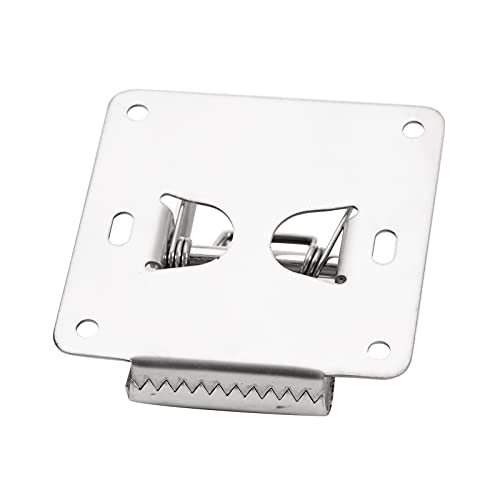 Fish Fillet Clamp, Stainless Steel Fish Tail Clip Deep-Jaw Fishing Grip with 6 Screws for Cleaning Table Bait Board, Fish Cleaning Tool