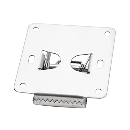 Fish Fillet Clamp, Stainless Steel Fish Tail Clip Deep-Jaw Fishing Grip with 6 Screws for Cleaning Table Bait Board, Fish Cleaning Tool