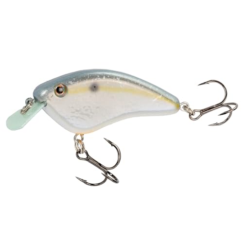 Strike King Hardliner Fishing Lure, Flat Sided Crankbait, Circuit Board Lip, Extra Tight Wobble, Size 4 Treble Hooks - color: Sexy Shad 2.0