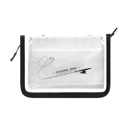 Lure Bag 10-Page PVC Ring-Binder Clear Lure Organizer | Bait Organizer for Tackle Saltwater Freshwater Lake River Pond Beach Shore Boat Sports Outdoors