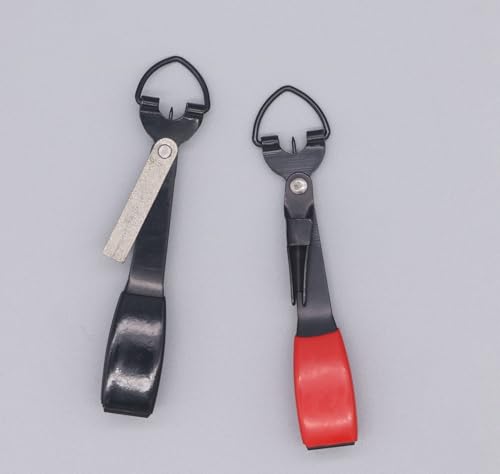 1Pc Fast Tie Nail Knotter Line Cutter Clipper Nipper Hook Fishing Tackle Gear Fishing Quick Knot Tool Sharpener Fly Tying Tool - color: black 1pc