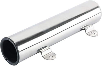 Amarine Made 4-Pack Boat Marine Fishing Stainless Steel Side Mounted Transom Mounted Rod Holders with Weld Brackets