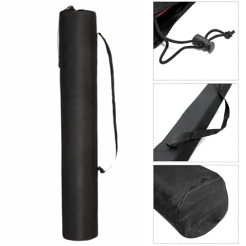 80cm Oxford Pole Storage Bag - Water proof Carrying Case with Shoulder Strap for Canopy Poles, Trekking Poles & Fishing Rods (31.5" Length, Black)‌