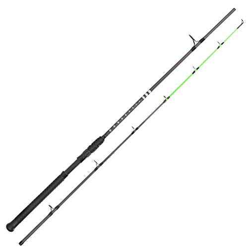 KastKing KONG Fishing Rod, Powerful, Lightweight S-Curve Graphite Rod Blanks, Nano Resin Technology, Stainless-Steel Double-Foot Guides w/Titanium Oxide Rings, Non-Slip Handles, Chartreuse Strike Tips - size: 7'0''-M-Fast-2pcs, style: Cast