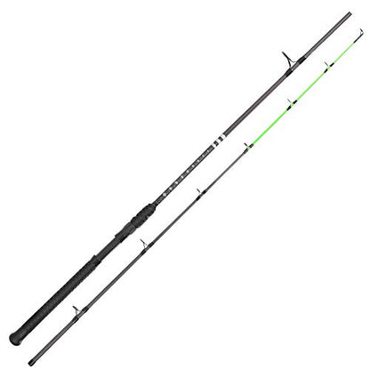 KastKing KONG Fishing Rod, Powerful, Lightweight S-Curve Graphite Rod Blanks, Nano Resin Technology, Stainless-Steel Double-Foot Guides w/Titanium Oxide Rings, Non-Slip Handles, Chartreuse Strike Tips - size: 7'0''-M-Fast-2pcs, style: Cast