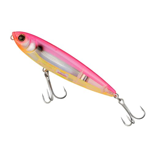 Top Water Fishing Lure for Freshwater and Saltwater, Long Cast Sinking Pencil Lures Artificial Hard Baits with Treble Hook, for Bass Walleye Pike Catfish Musky Perch Fishing Gifts for Family Fishing - color: E