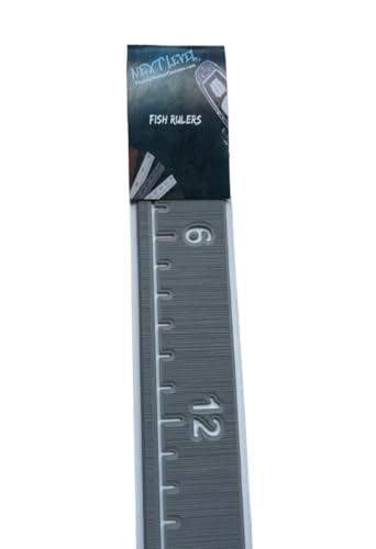 Next Level Inc. | Fish Ruler | SeaDek | 36 inch Fish Measurement Tool | Perfect for Boats and Kayaks | Storm Gray/White - color: Storm Gray/White