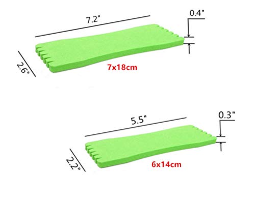 Toasis Fishing Leader line Holder Foam Board Snelled Hook Keeper Pack of 10 - size: 6x14cm