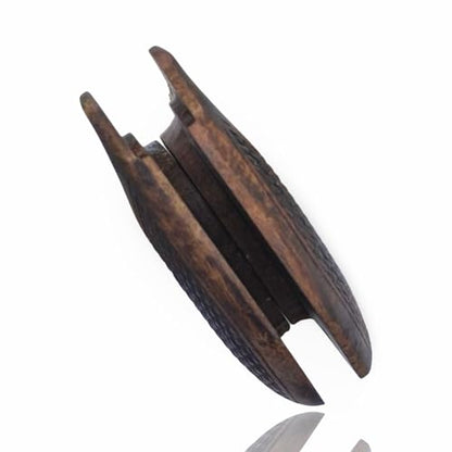 J Round Revolver Grips Compatible with S&W, Real Wood Gun Grips fits Smith & Wesson J Frame Round Butt .38 Special and 9mm Revolvers/Screw Included - color: Fishscale - Brown, size: Walnut Wood