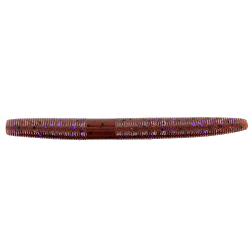 Gary Yamamoto YAM - color: CINNAMON W/ BLACK & PURPLE FLAKE, size: 4 Inch