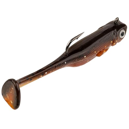 Strike King Homing Minnow Fishing Lure, Pre-Rigged Soft Plastic Swimbait, 3-Pack - color: Orange Bream, size: 2.5", 3/8oz