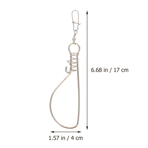 BESPORTBLE Outdoor Accessories Knot Tying Tool 10Pcs Stainless Steel Fishing Stringer Clip Portable Fish Stringer Live Outdoor Accessories