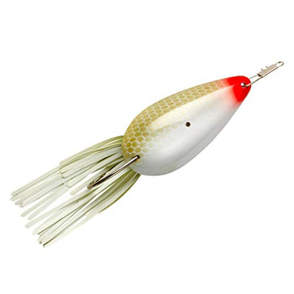 Heddon Moss Boss Topwater Fishing Lure - Glides Through Heavy Cover - color: White Scaled, size: 3/8 oz