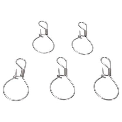 KIMISS 5PCS Fishing Locks Stainless Steel Single Handed Live Fish Lock Buckle for Freshwater Saltwater Fishing Stringer Clip H LockFishing Lock B Steel are Fish Locks Freshwater for You