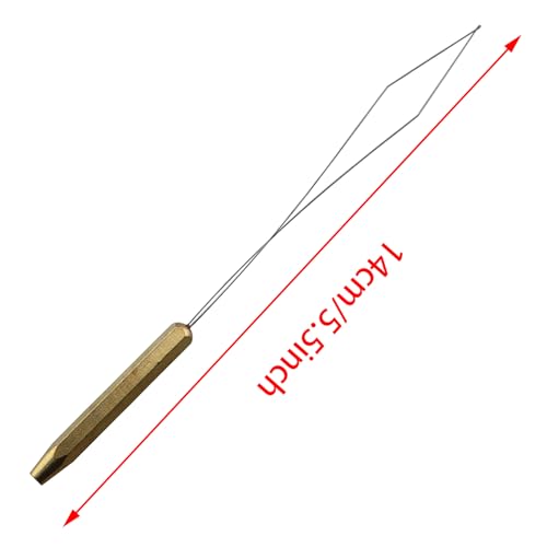 Fly Fishing Lure Making Kit Threader Hair Hook Tying Tool Copper Threader Fly Tying Winding Needle