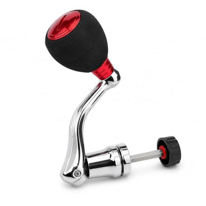 Universal Fishing Reel Handle Replacement, 2000 3000 Rocker Arm Grip | Spinning reel handle replacement with metal knobs; great fishing reel replacement parts for Penn and spinning reel gear.