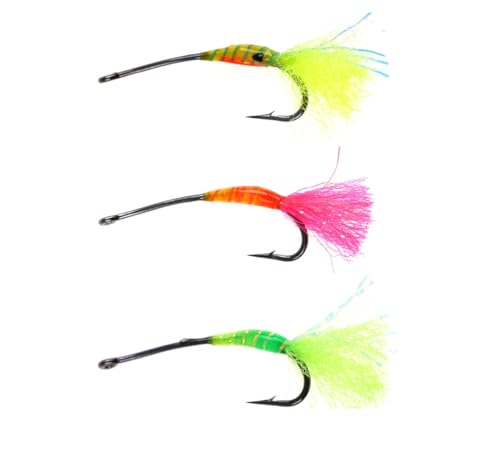 Pack of 8#8 Epoxy Body Egg Fly Artificial Glo Bug Salmon Fish Roe Bait Slowly Sinking Trout Bass Panfish Fishing Lures