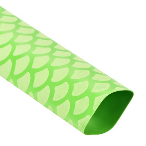 DMiotech Heat Shrink Sleeve Wrap Tubing x Tube Tubing for Fishing Rod Grips and Other Grips, Non Slip - Insulation - Waterproof 40'' Lengths, Dia 25mm Green Scales - color: Green Scales, size: Dia 25mm