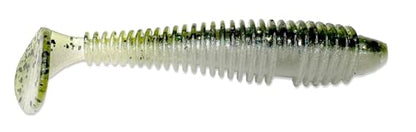 Phat Pak Baits - Phat Swimmer Keitech Style Paddletail Swimbait 2.8" 30ct Ribbed Scented Soft Plastic Bass Fishing Lure - color: Baby Bass