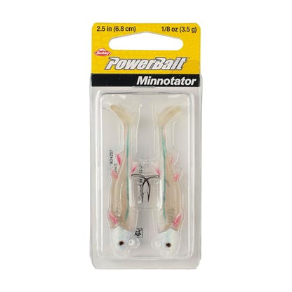 Berkley PowerBait Minnotator Fishing Soft Bait - color: HD White Shiner, size: 2.5 in - 1/8 oz