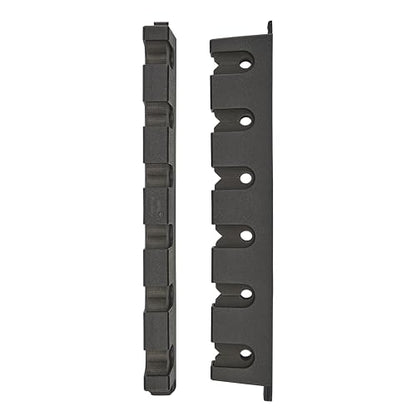 Berkley Horizontal Fishing Rod Rack, Stores 6 Rods, Black, Soft Foam Grip Pads Protect Rod Finishes, Durable Construction, Easy to Mount with Common Tools - style: Horizontal 6 Rod Rack (New Model)