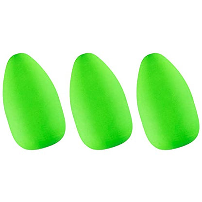 Dr.Fish 30 Pack Oval Foam Floats Fishing Rig Floats Fly Fishing Trout Bobber Strike Indicator Pompano Surf Fishing Rig Walleye Crawler Harness - color: Green, size: Medium: 1/3"*2/3"