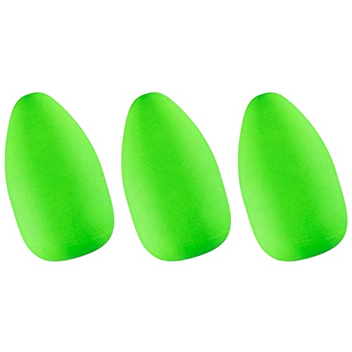 Dr.Fish 30 Pack Oval Foam Floats Fishing Rig Floats Fly Fishing Trout Bobber Strike Indicator Pompano Surf Fishing Rig Walleye Crawler Harness - color: Green, size: Large: 1/2"*4/5"
